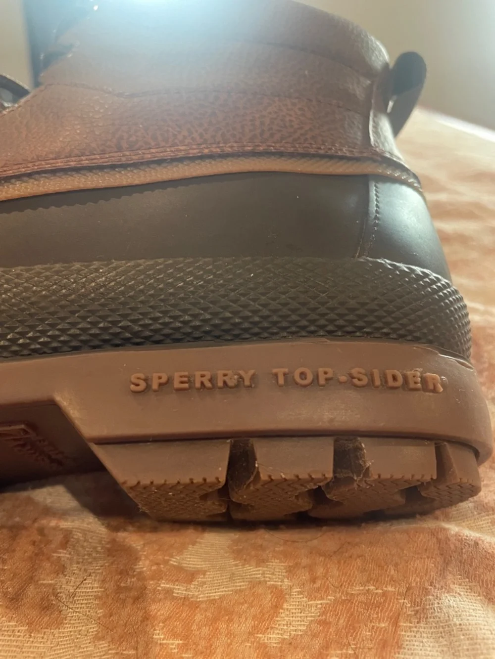 Sperry Brown and Black Waterproof Men's Duck Boots
